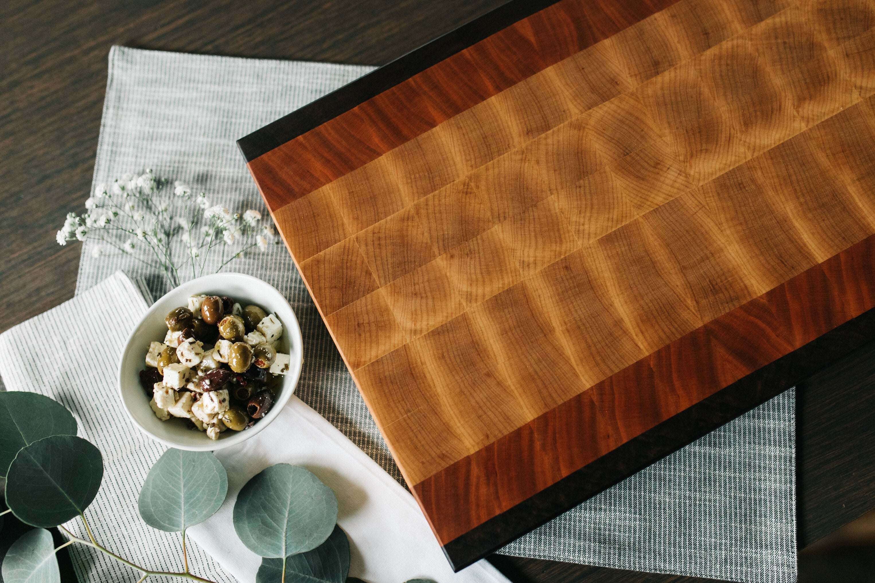 8cm Thick End Grain Chopping Board - Customisable