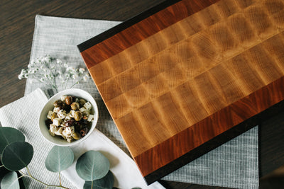 Solid Maple, Cherry & Walnut End-Grain Butcher Block Cutting Board - Handcrafted Butcher Blocks Made of High Quality Wood | Nashville Woodcraft | Handmade Works of Functional Art for the Modern Home